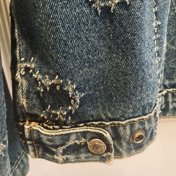 STITCHED DENIM JACKET - Picture 6 of 10